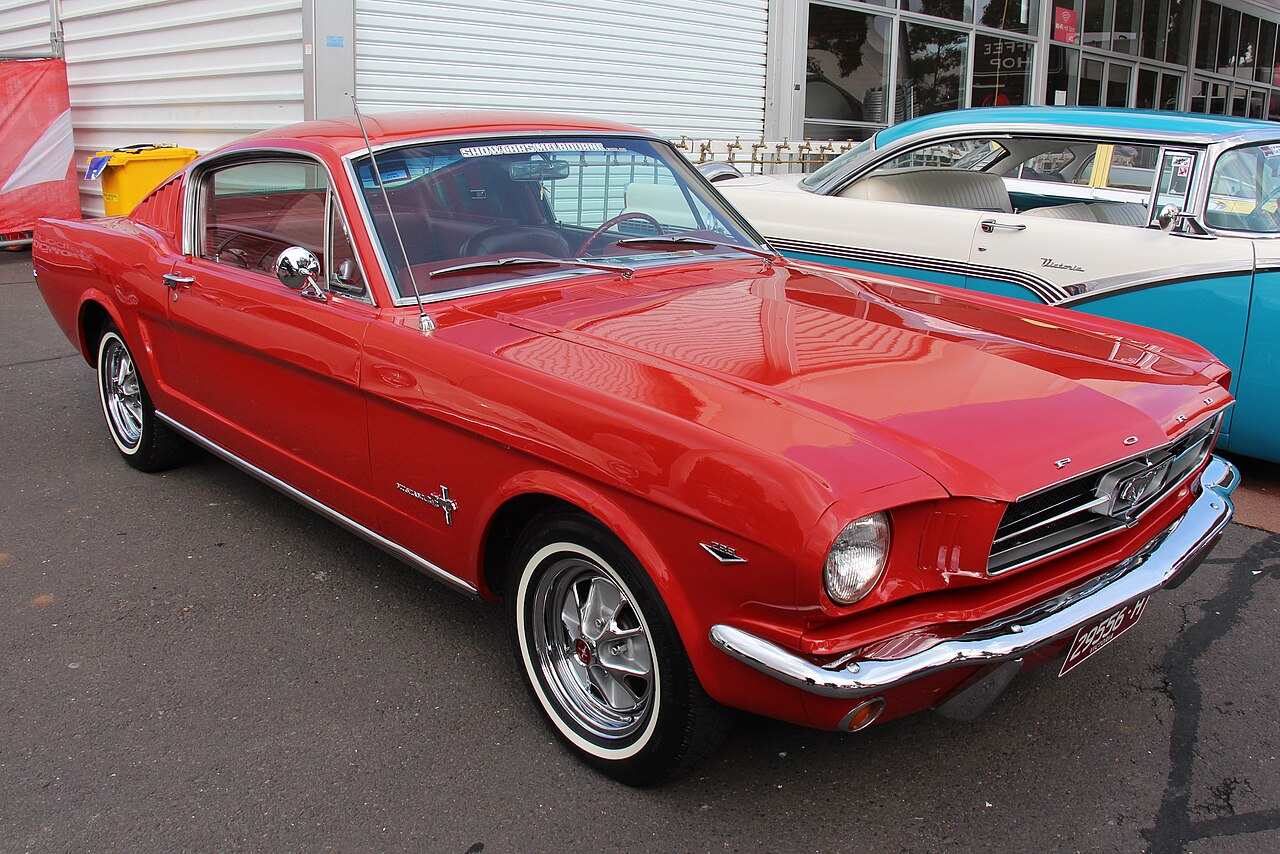1965 Red Ford Mustang Fastback