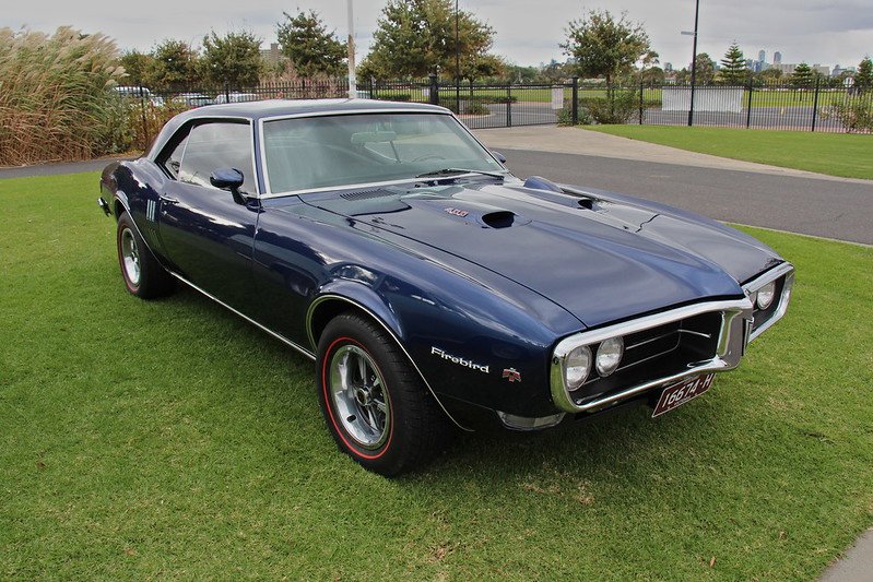 1968 Dark Blue Pontiac Firebird Ram Air 400 Hardtop