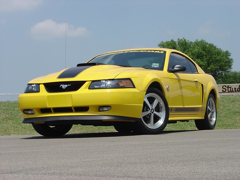 2003 Yellow Ford Mustang