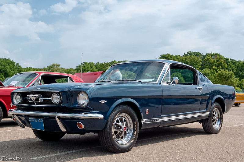 1965 Dark Blue Ford Mustang