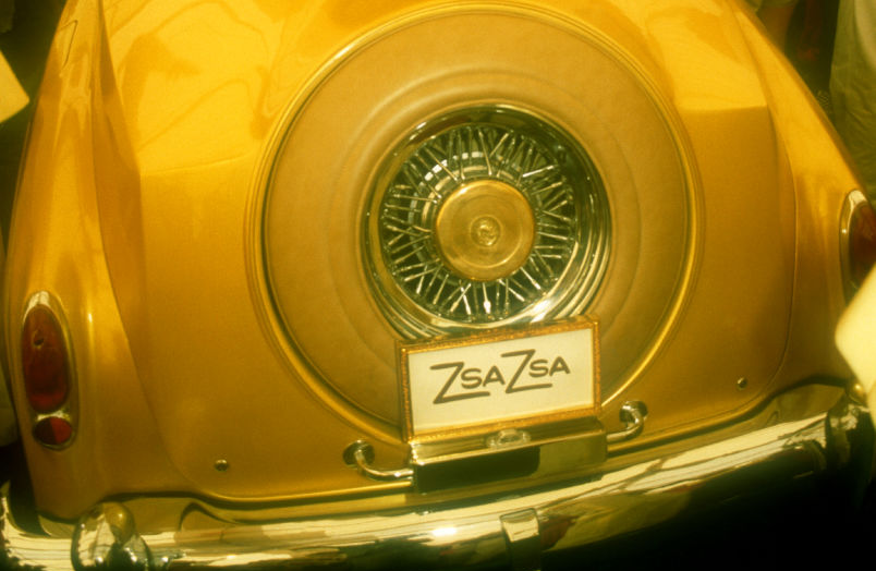 General view of Zsa Zsa Gabor's 1961 Golden Cloud II Rolls Royce
