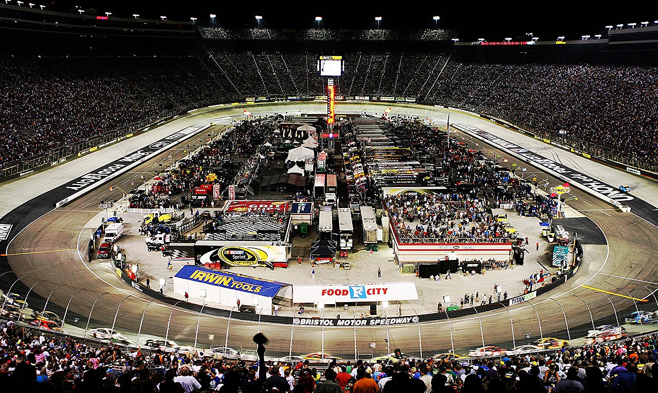 Bristol Motor Speedway at Night