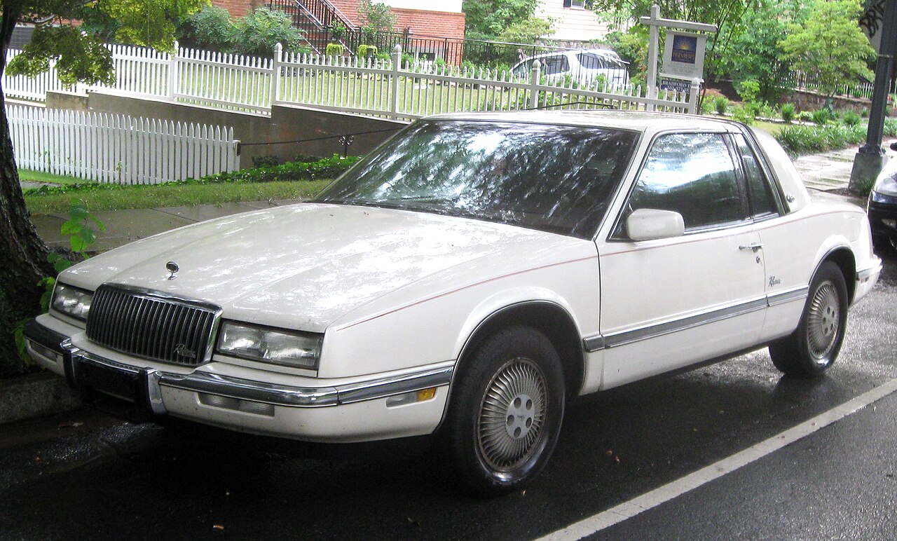 1986-1994 Buick Riviera photographed in Washington, D.C.,