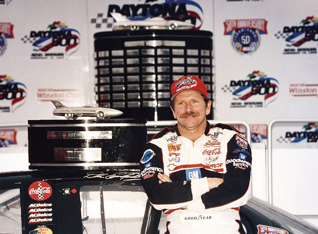 NASCAR's 50th year got off to a bang with Dale Earnhardt winning the Daytona 500