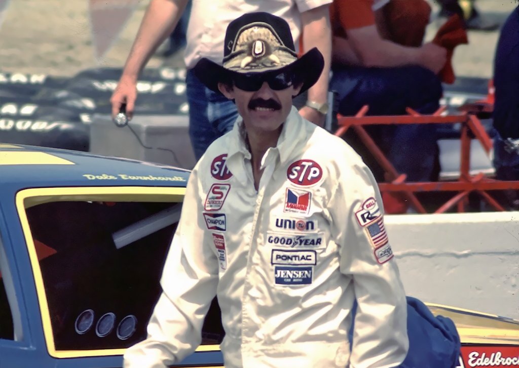 Photo of Richard Petty wearing a white jumpsuit