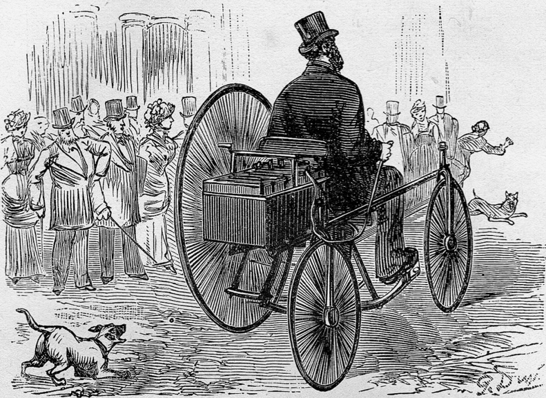 Gustave Trouvé's electric tricycle, the first electric vehicle in history