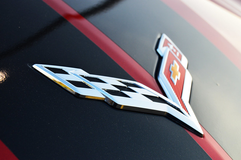 Close Up Photo of of the iconic Chevrolet Corvette emblem