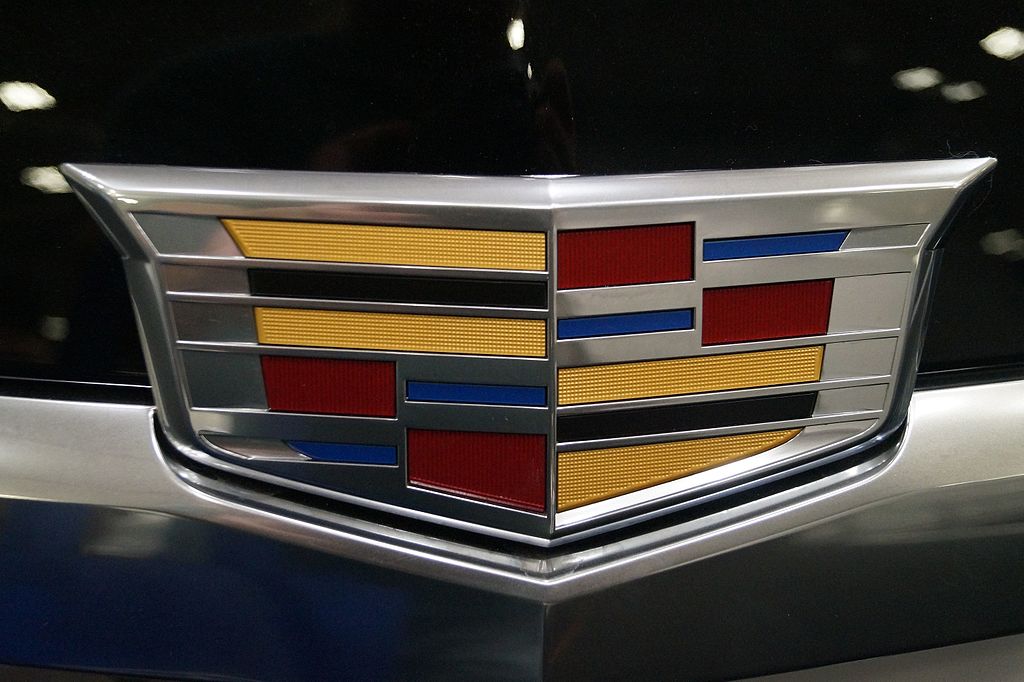 Close Up Photo of of the iconic Cadillac crest