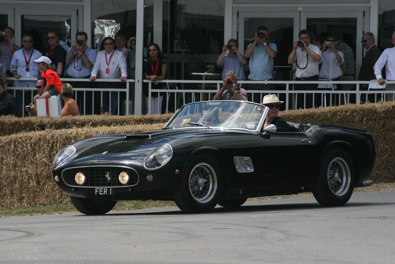 Chris Evans in his Ferrari 250 California Spyder - 2010