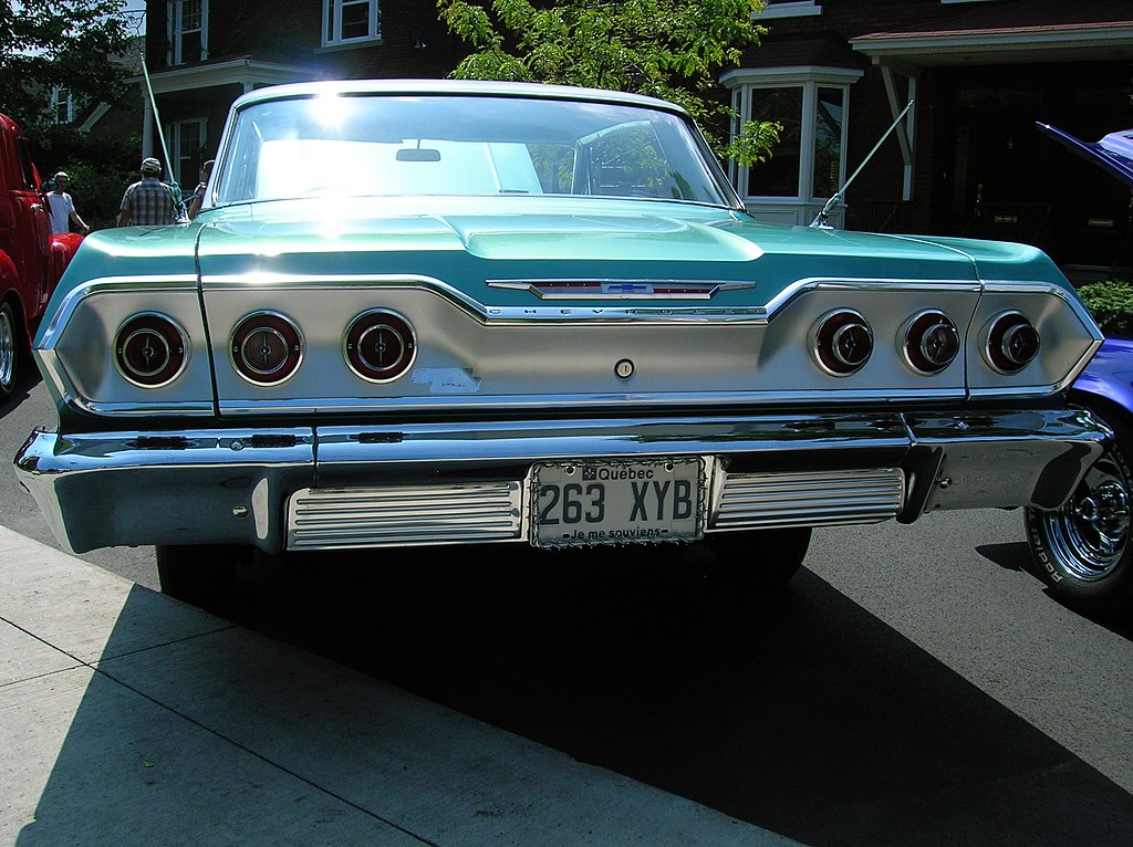 1963 Chevrolet Impala on a parking spot