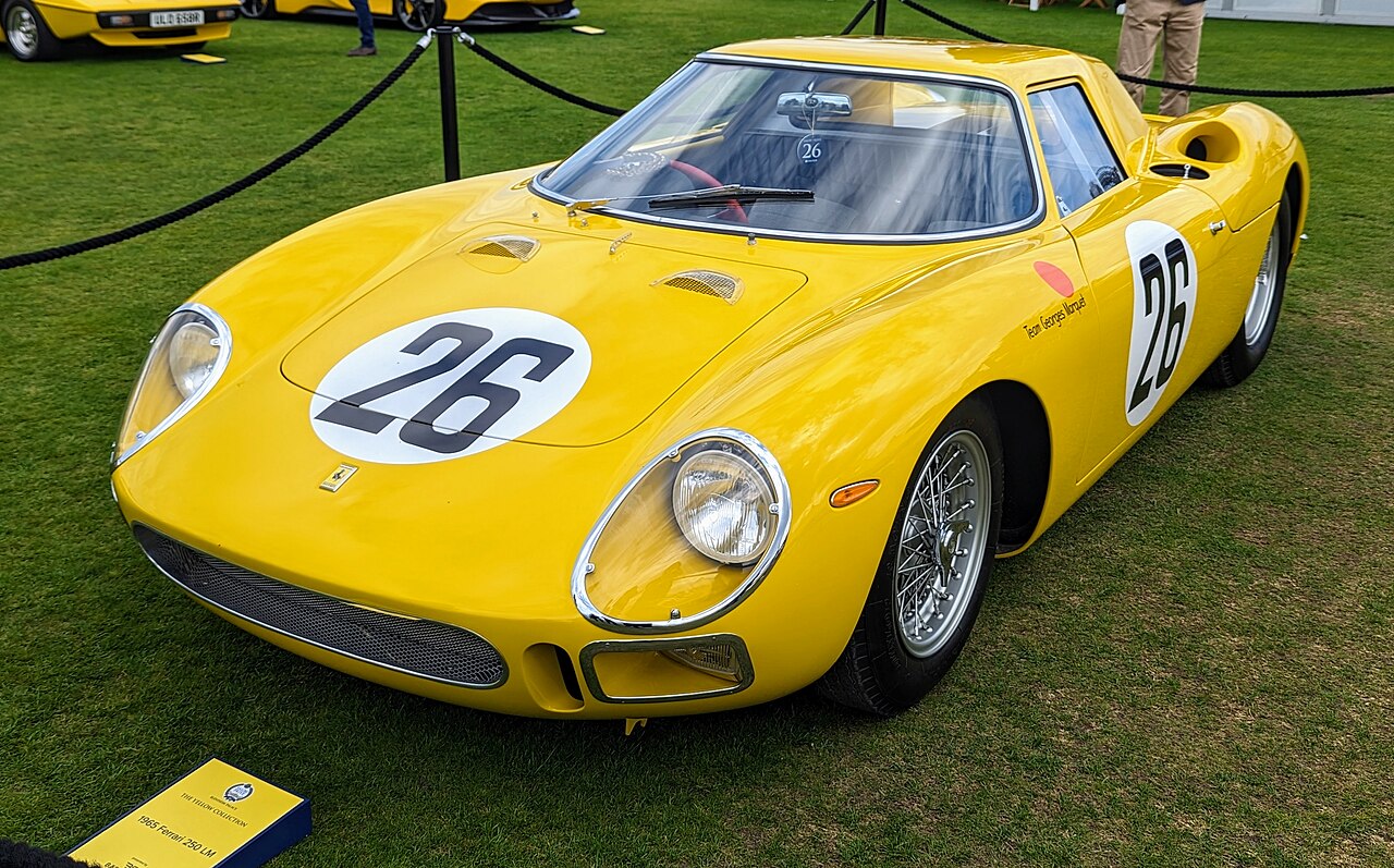 1965 Yellow Ferrari 250 LM