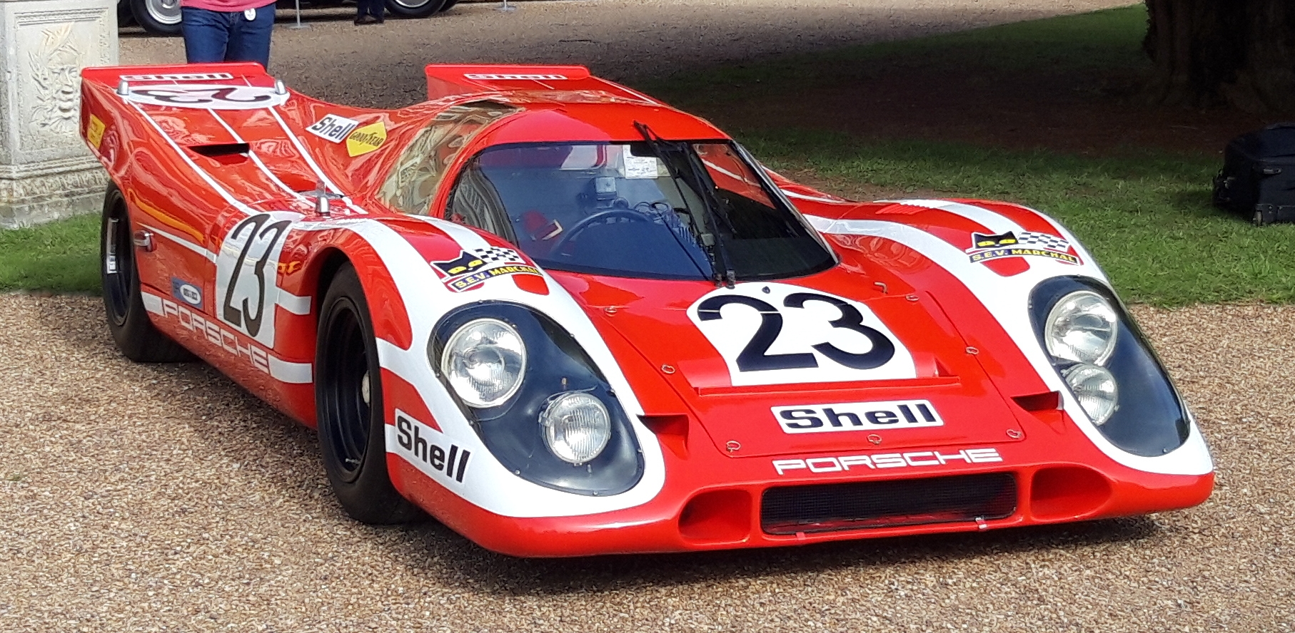 The Le Mans Winning Porsche 917-023 taken at the Hampton Court Concours 2020.
