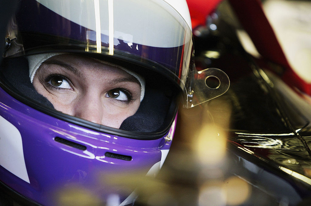 Katherine Legge Test Drives for Minardi