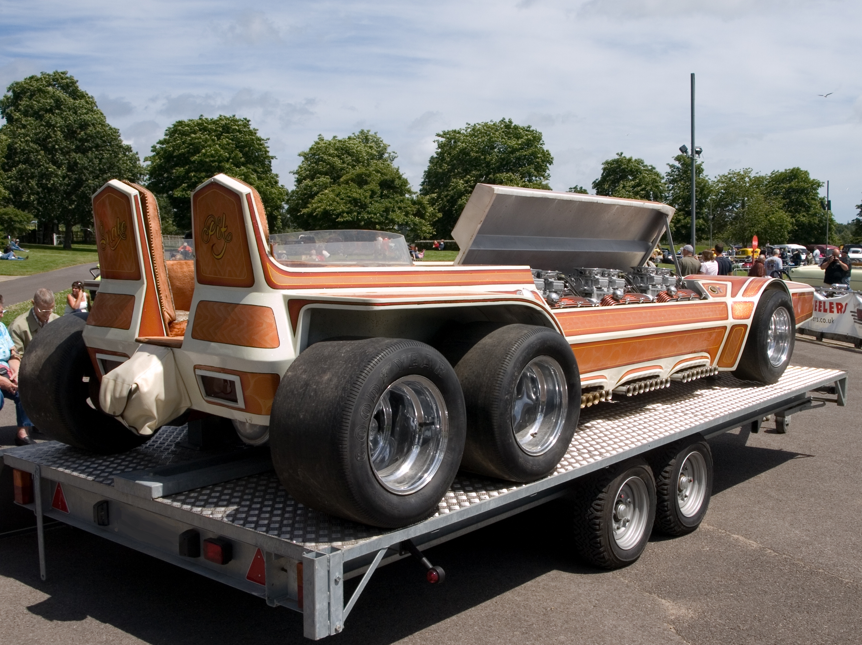 Barris Kustom snakepit at Beaulieu motor museum hot rod and custom drive in - 2008