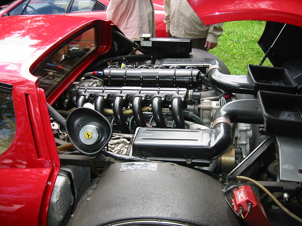 V12-Engine of a Ferrari Berlinetta Boxer (512BBi)