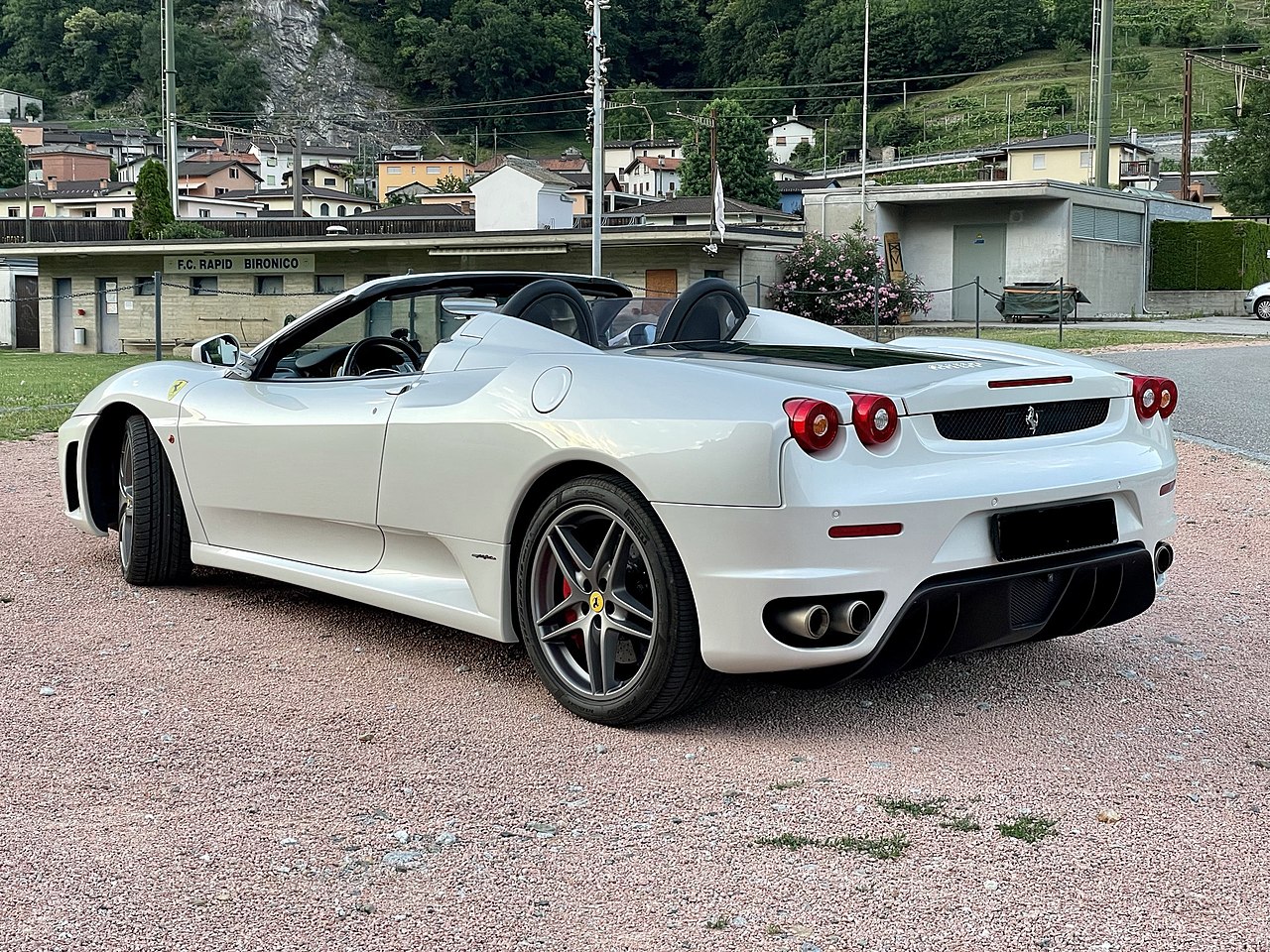 White Ferrari F430 Spider Rear - 2023