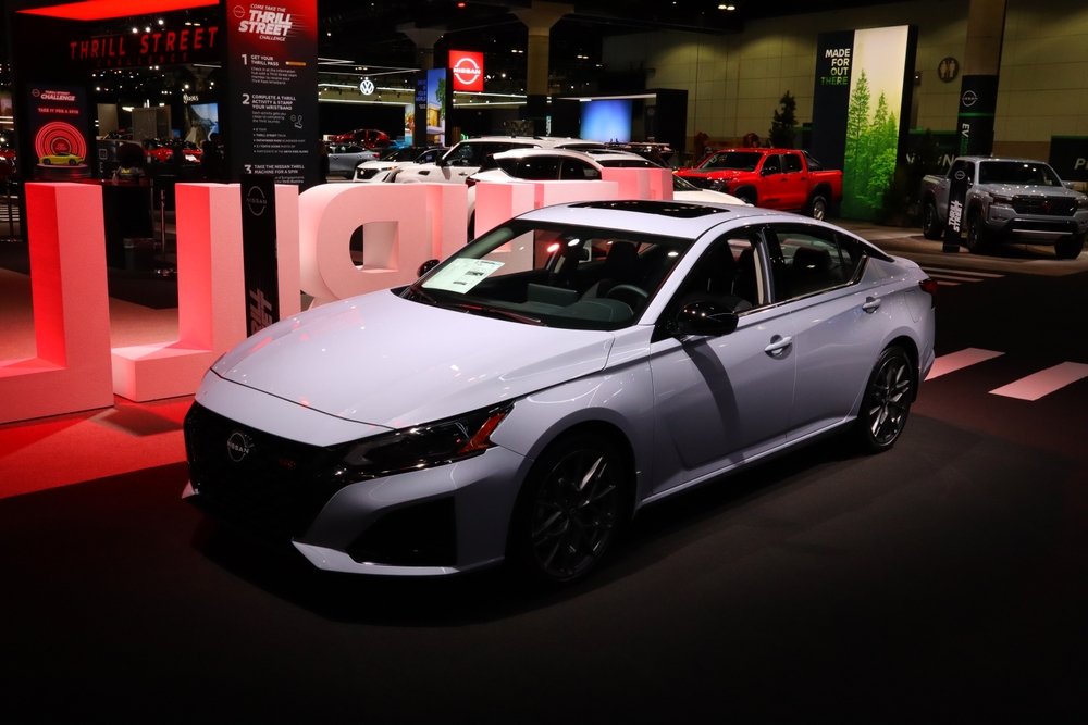 NISSAN ALTIMA SR at 2023 Los Angeles Auto Show.