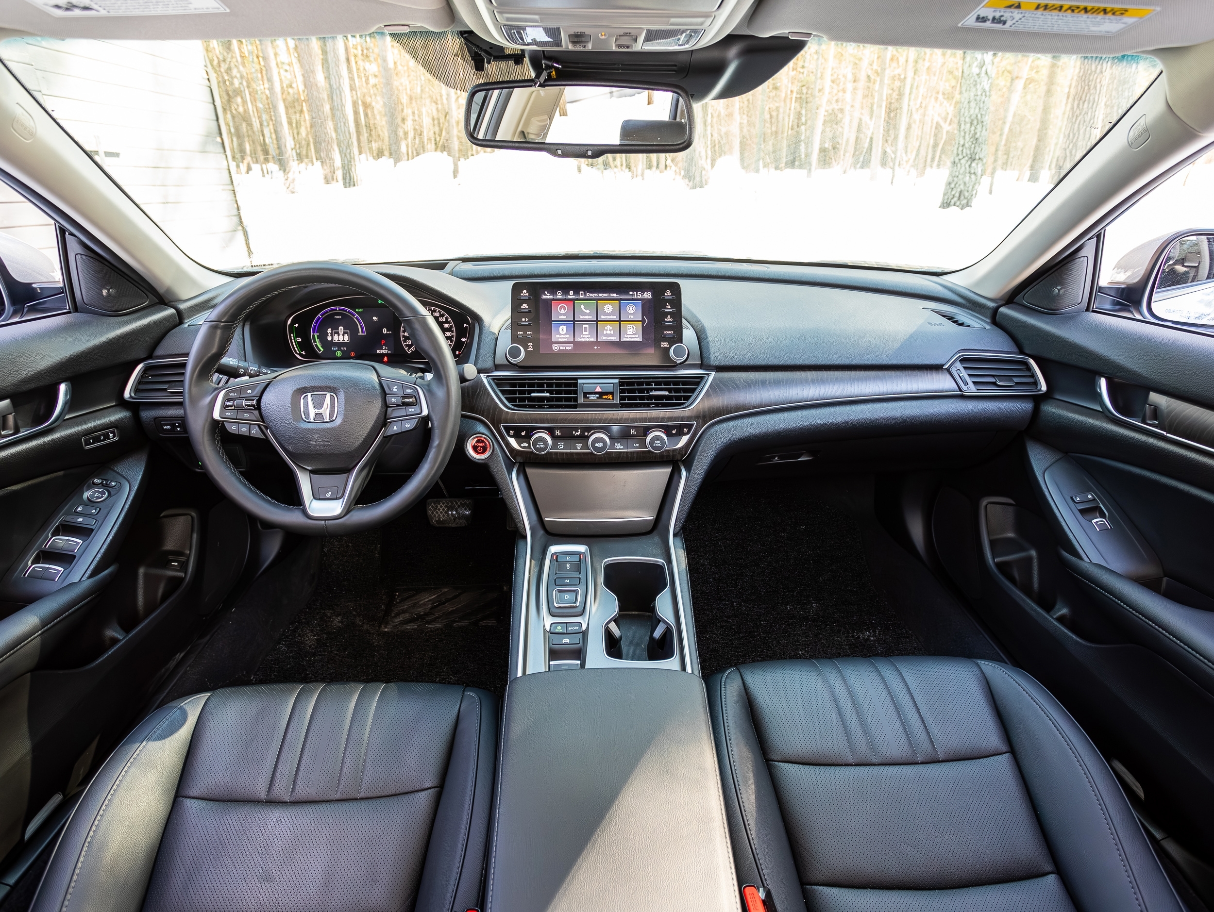 Honda Accord, Interior of new modern sedan car - 2024