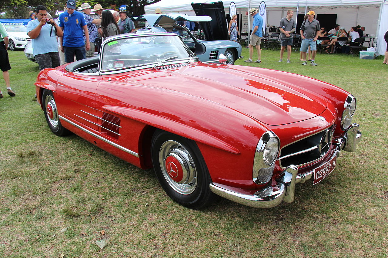 1960 Red Mercedes 300Sl Roadster