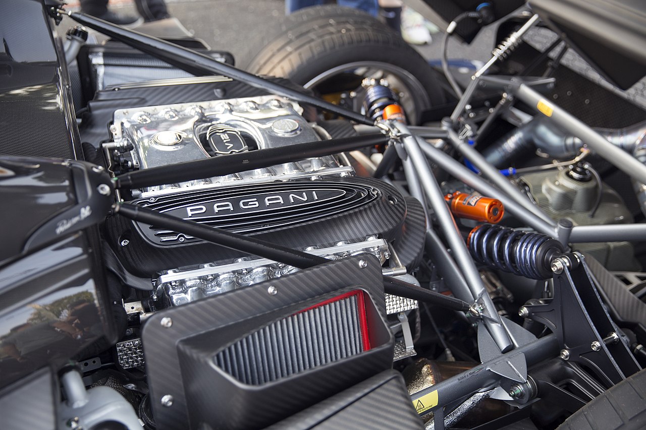 2020 Pagani Huayra Roadster M158 Engine