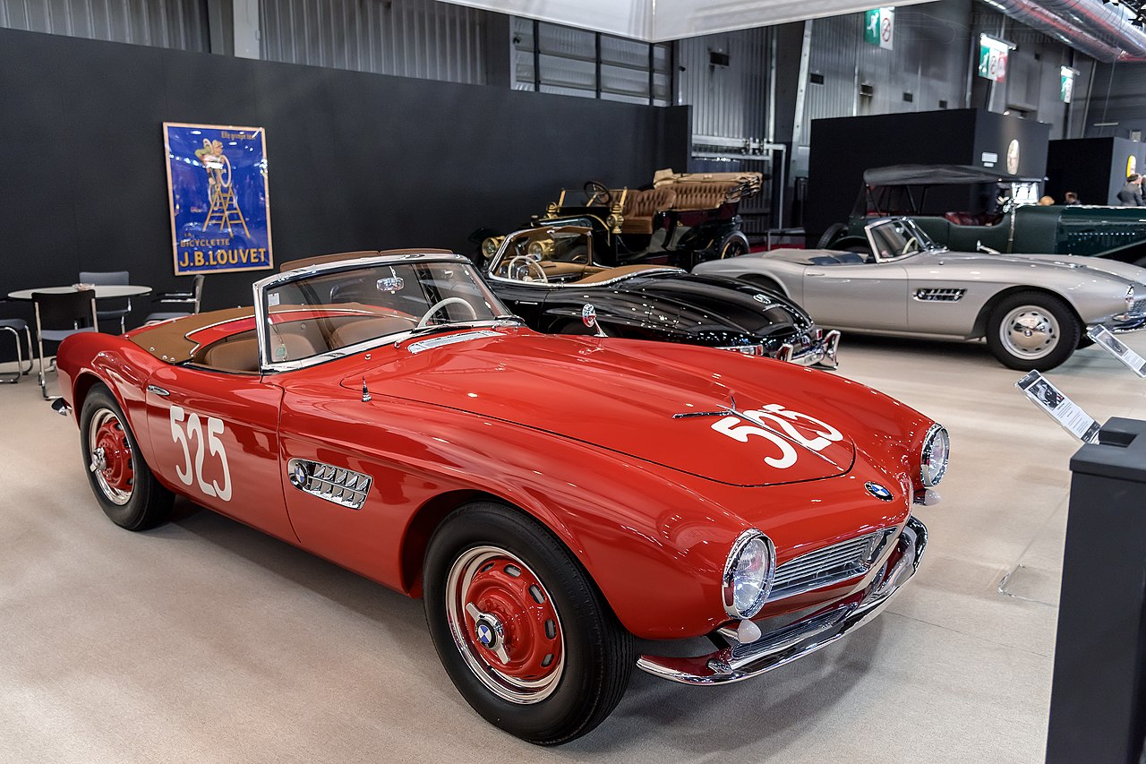 Red Bmw 507 Series I Roadster