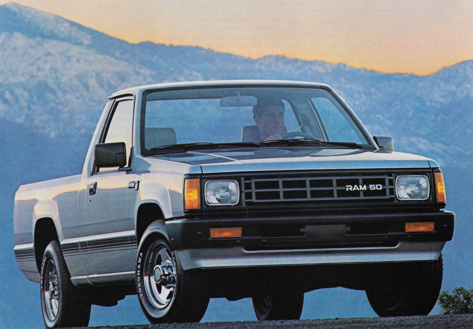 Silver Dodge Ram 50 - 1988