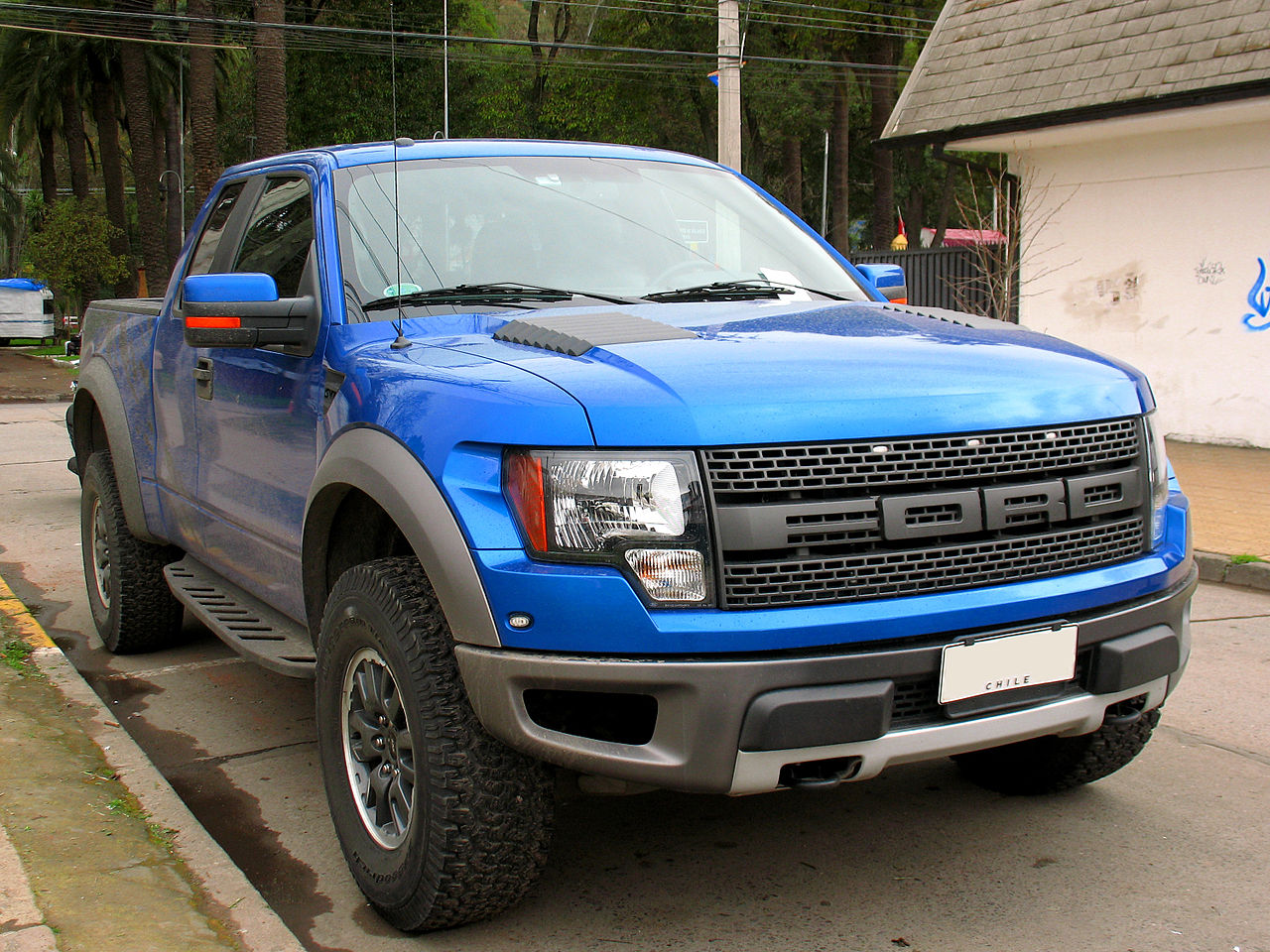Blue Ford F-150 SVT Raptor - 2011