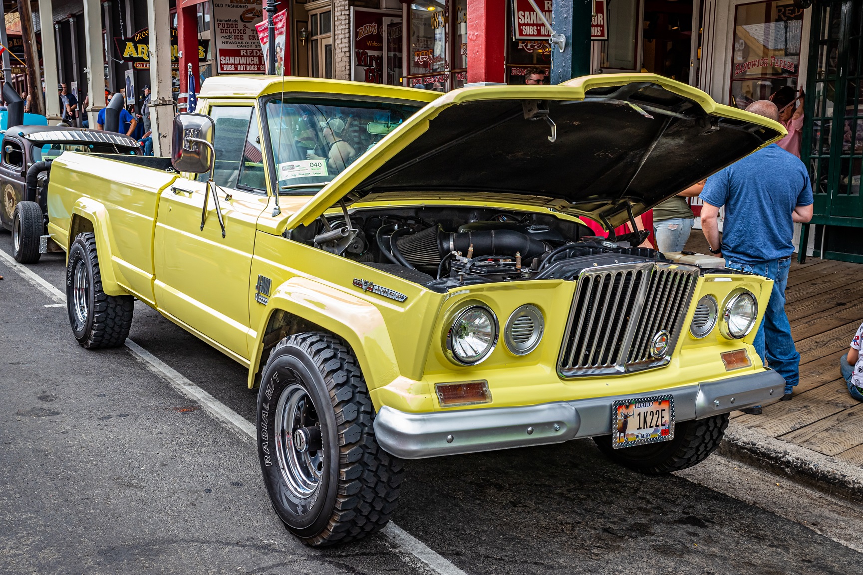 1967 Jeep Gladiator J3000 pickup truck at a local car show.