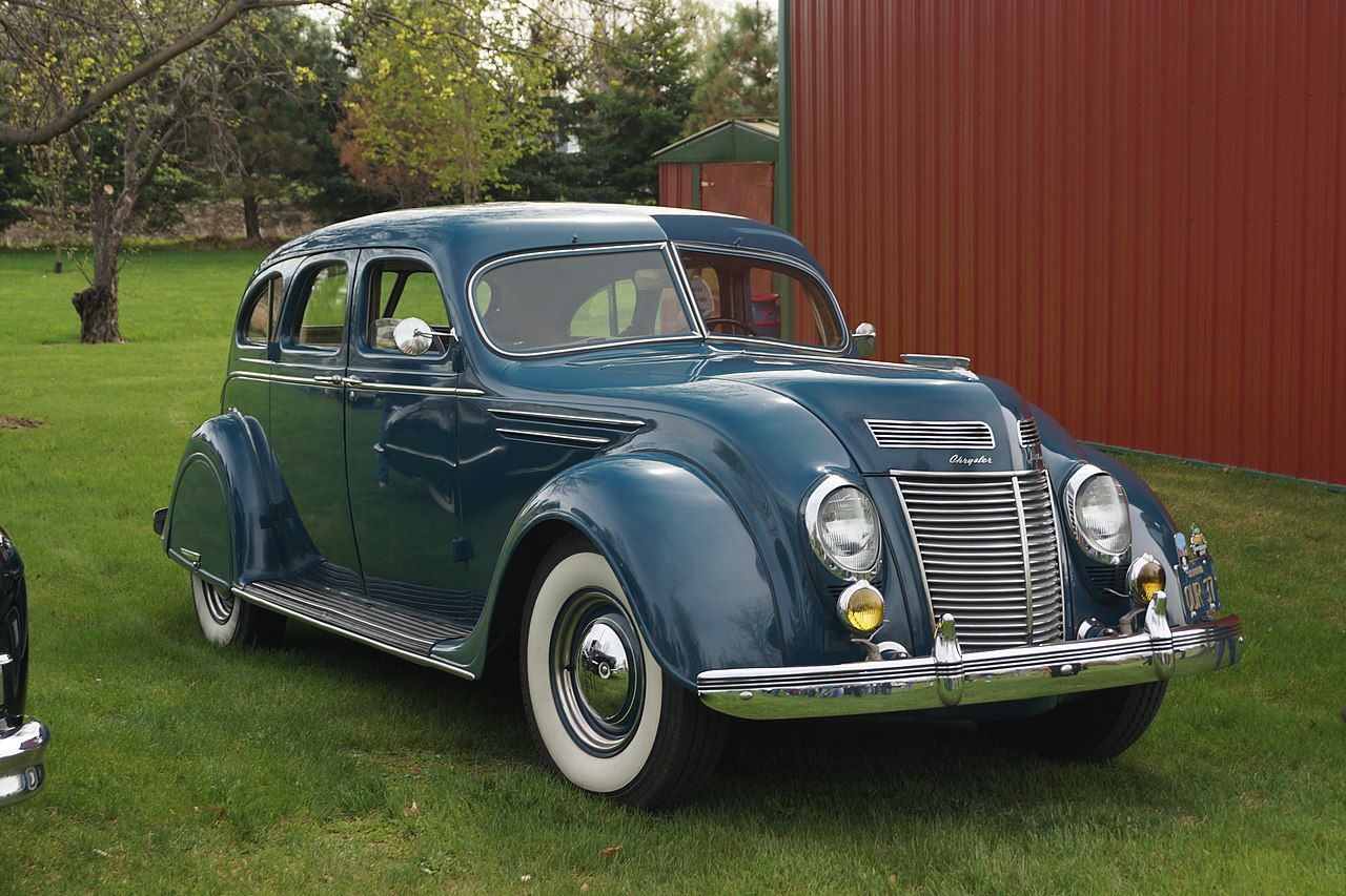 Blue Chrysler Airflow - 1937