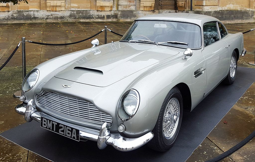 One of the Aston Martin DB5s used in the James Bond Skyfall film.
