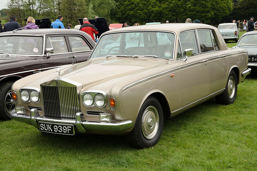 Close Up Photo of 1968 Rolls Royce Silver Shadow.