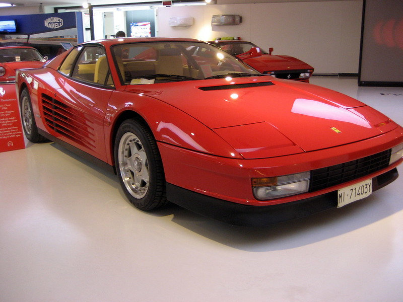 Red 1984 Ferrari Testarossa