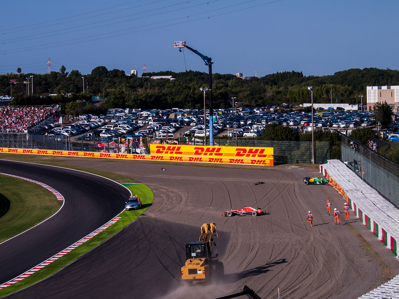 Bianchi And Van Der Garde's Accident (Suzuka 2013)