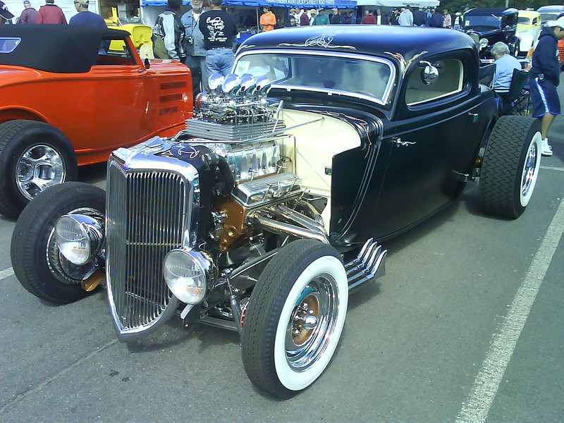 Gene Winfield custom car displayed on exhibition