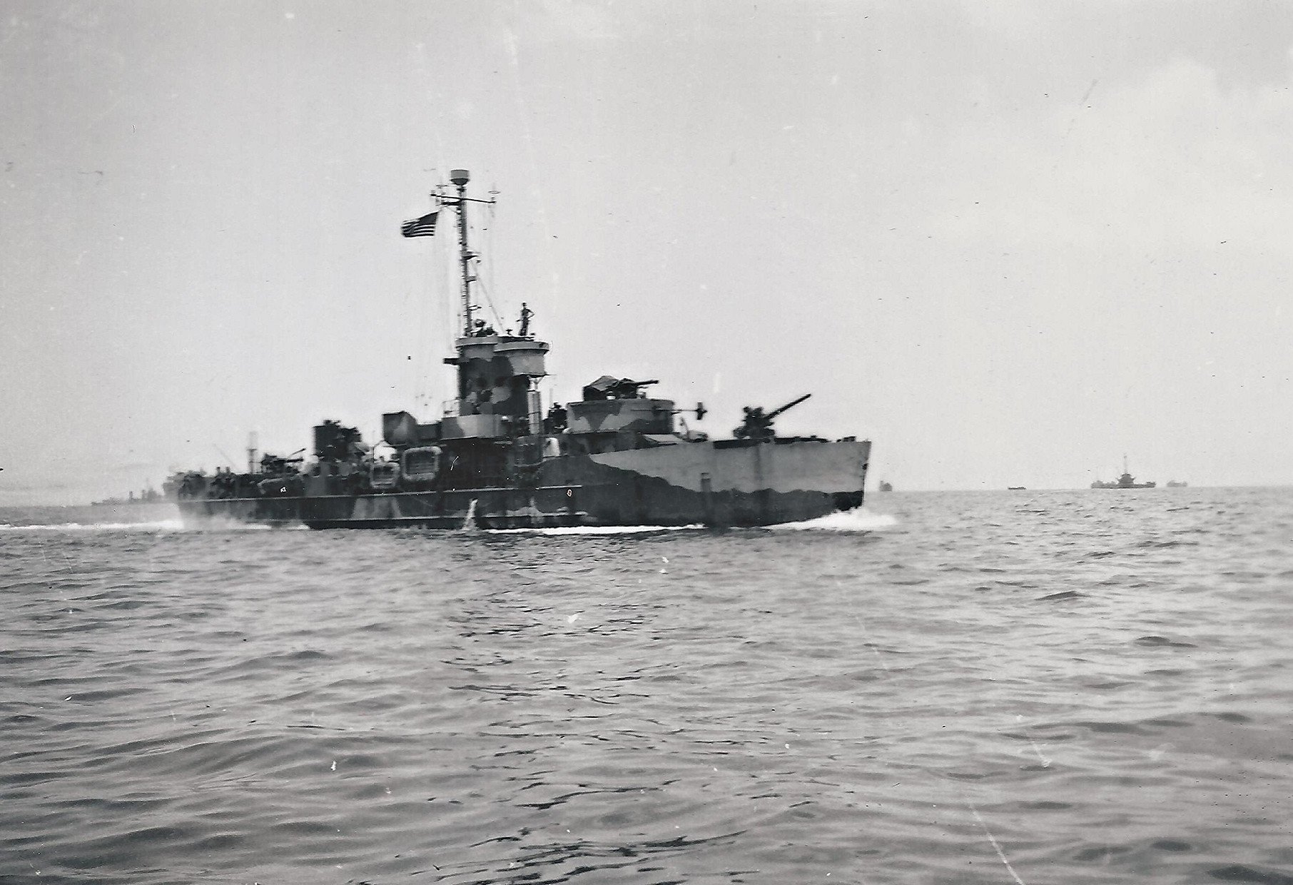 Close-up U.S. Navy, WWII, Landing Craft Support
