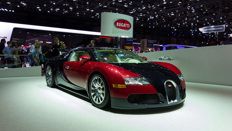 Bugatti Veyron 16.4 2005 Displayed on Exhibition