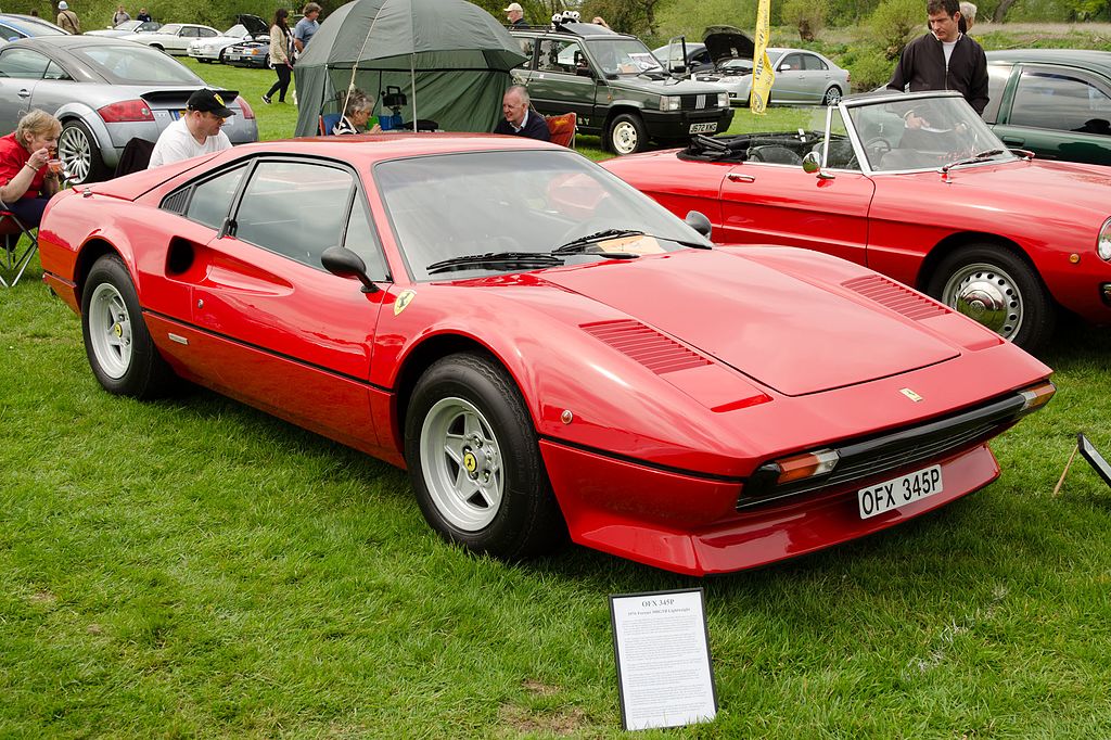 1975 Ferrari 308 GTS/GTB  parked on grass