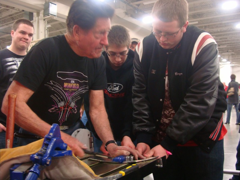 Gene Winfeld at the Milwaukee World of Wheels show