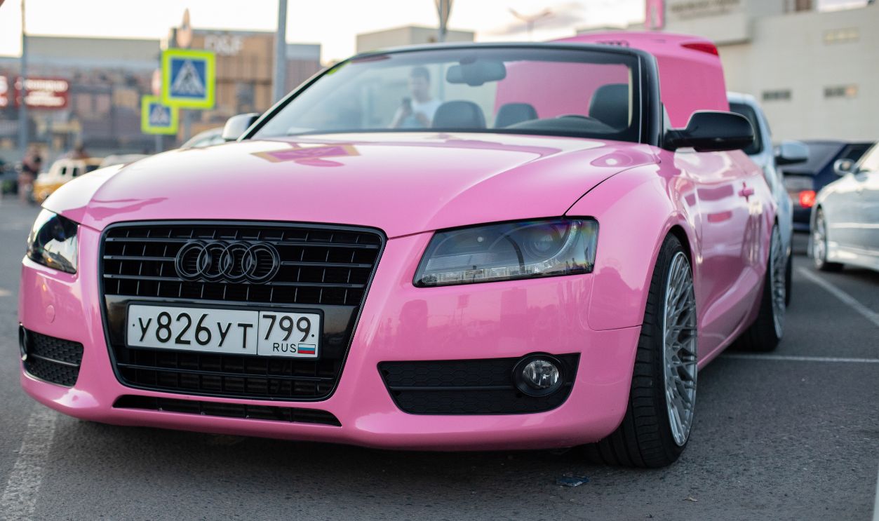 Moscow,Russia - July 24, 2024: Audi standing on the street