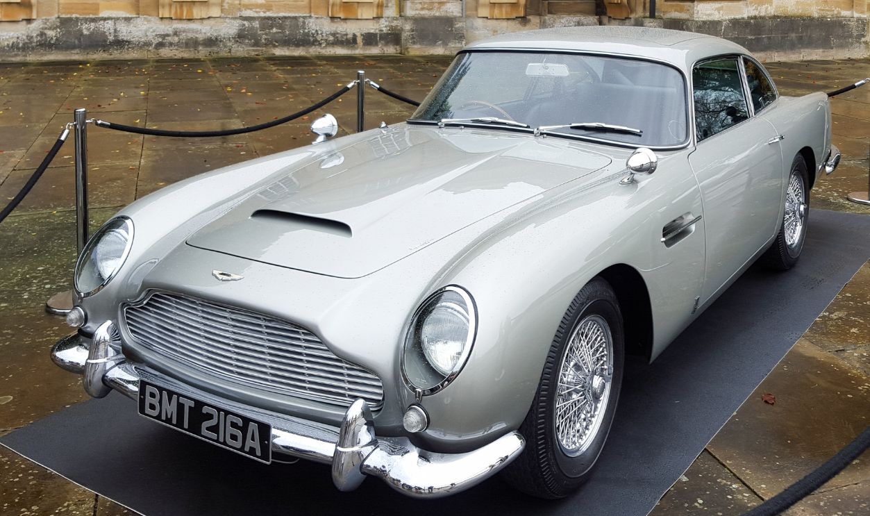 One of the Aston Martin DB5s used in the James Bond Skyfall film.