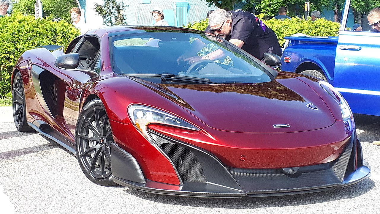 McLaren 675LT Spider photographed in St. Ignace, Michigan