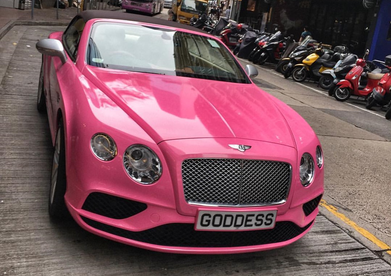 pink bentley continental gt