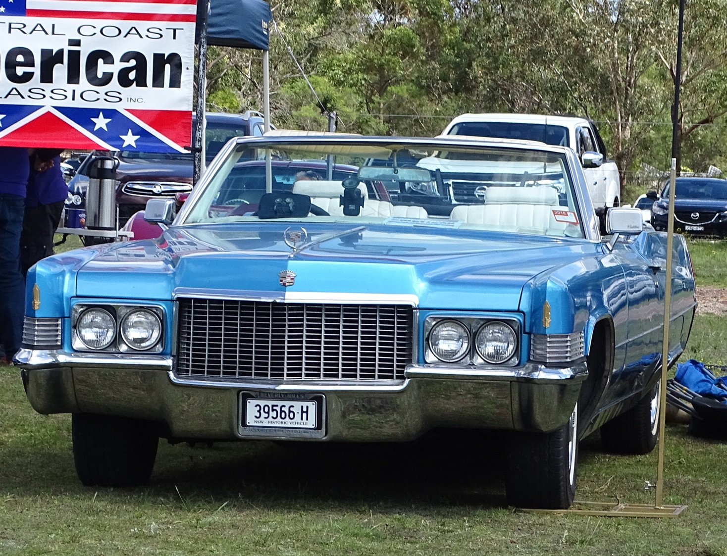 Light blue Cadillac Eldorado convertible