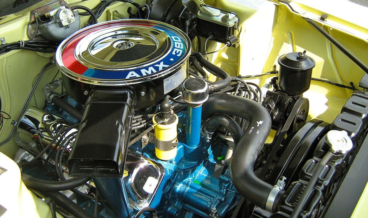 1968 AMC AMX yellow 390