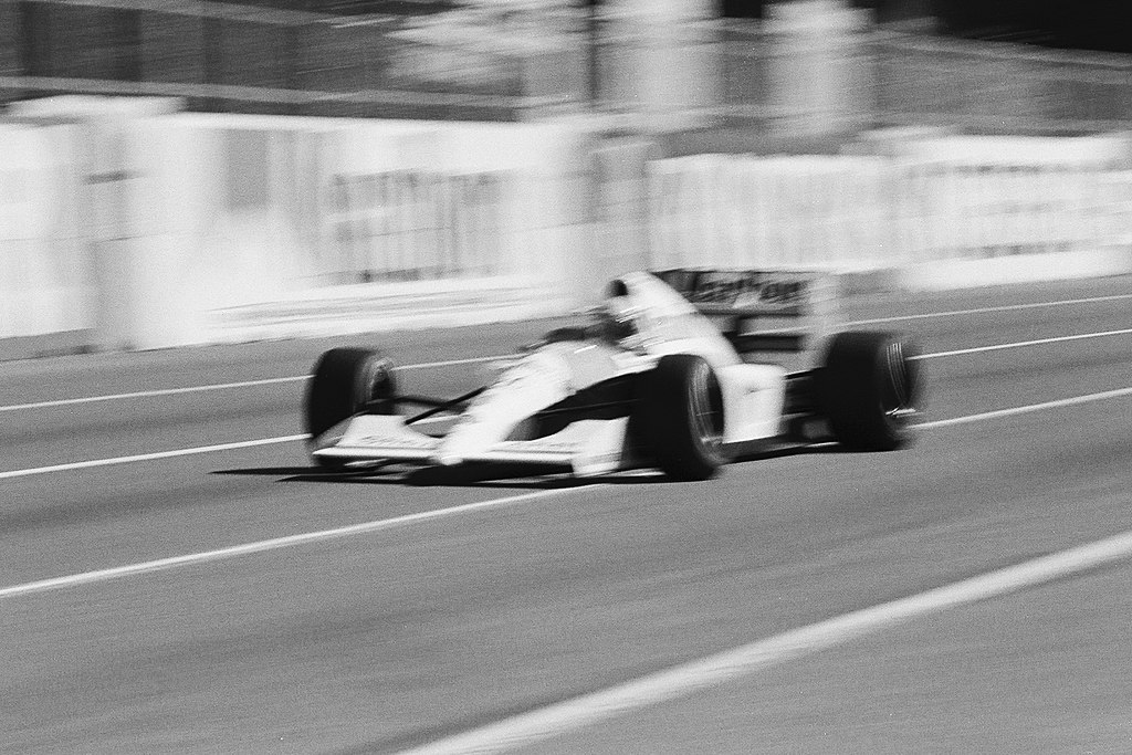 Ayrton Senna driving