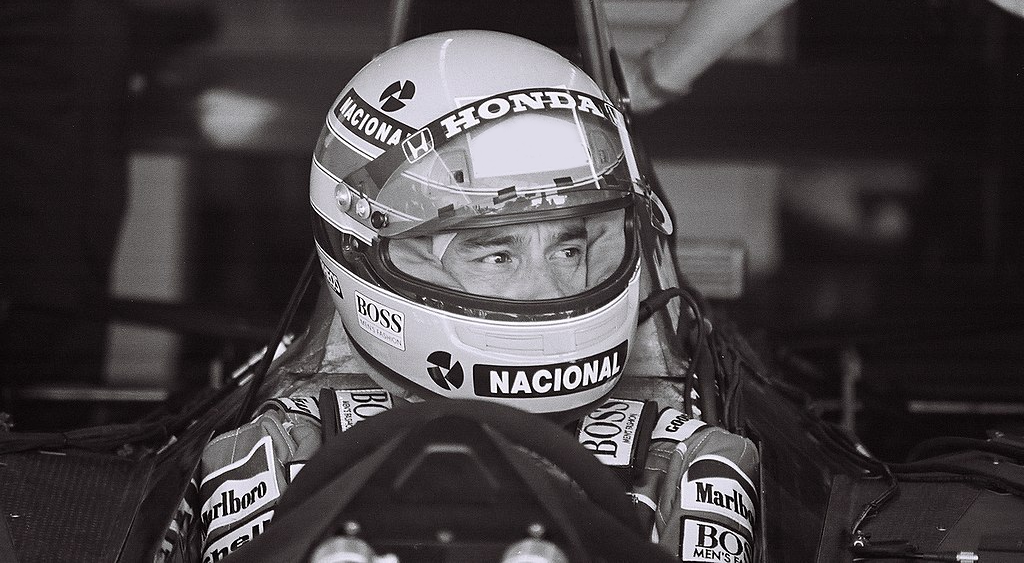 Ayrton Senna at the United States Grand Prix in 1991