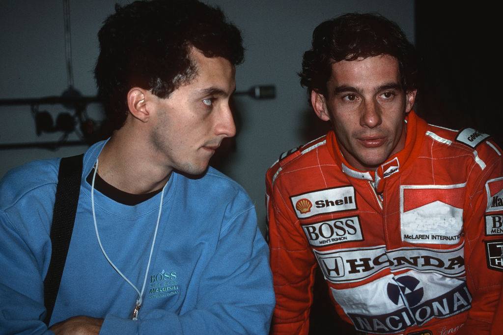 Ayrton Senna and his brother Leonardo Senna
