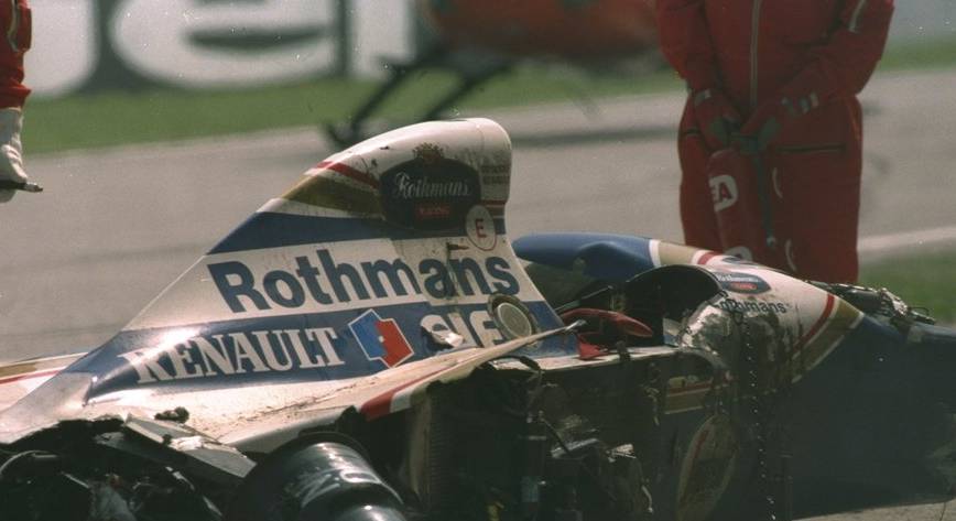 Senna's car Williams crashed