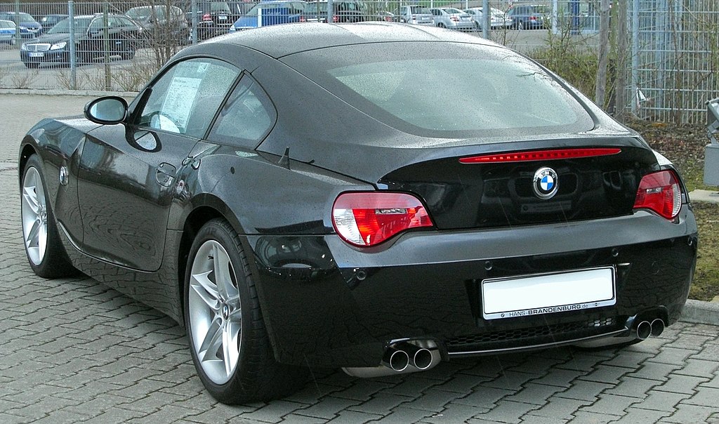 Close Up Photo of Black 2006 BMW Z4 M Coupé
