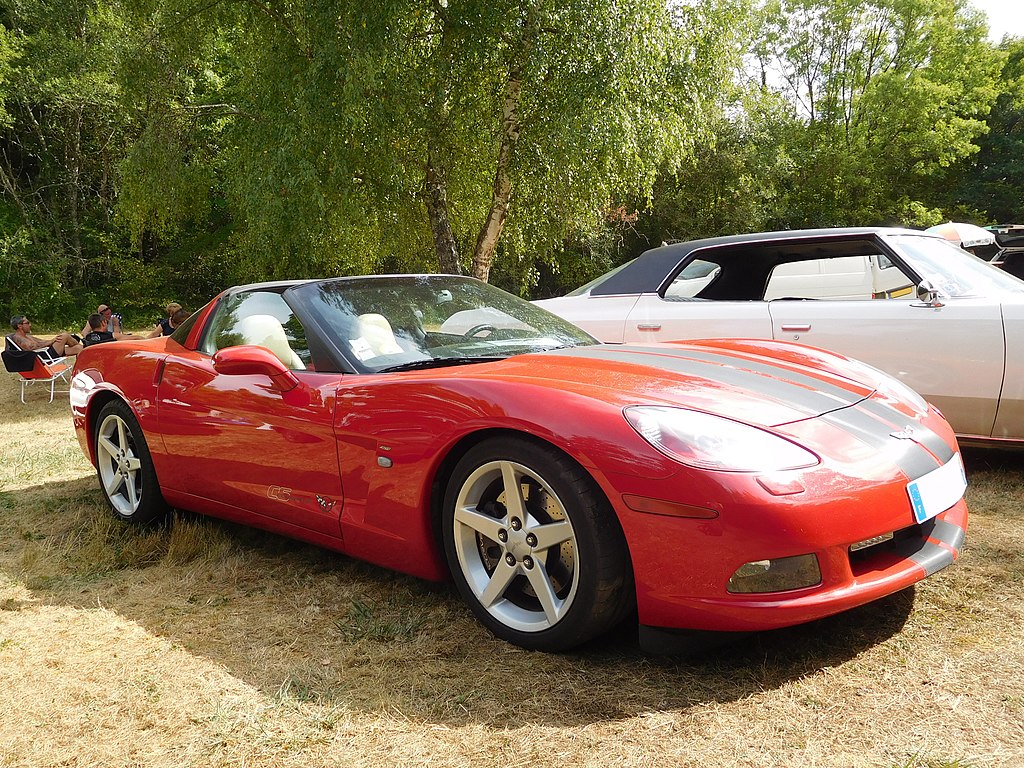 Close Up Photo of Red 2006 Chevrolet Corvette